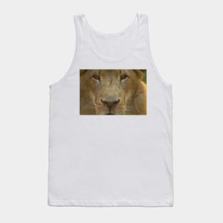 Lion portrait up close Tank Top